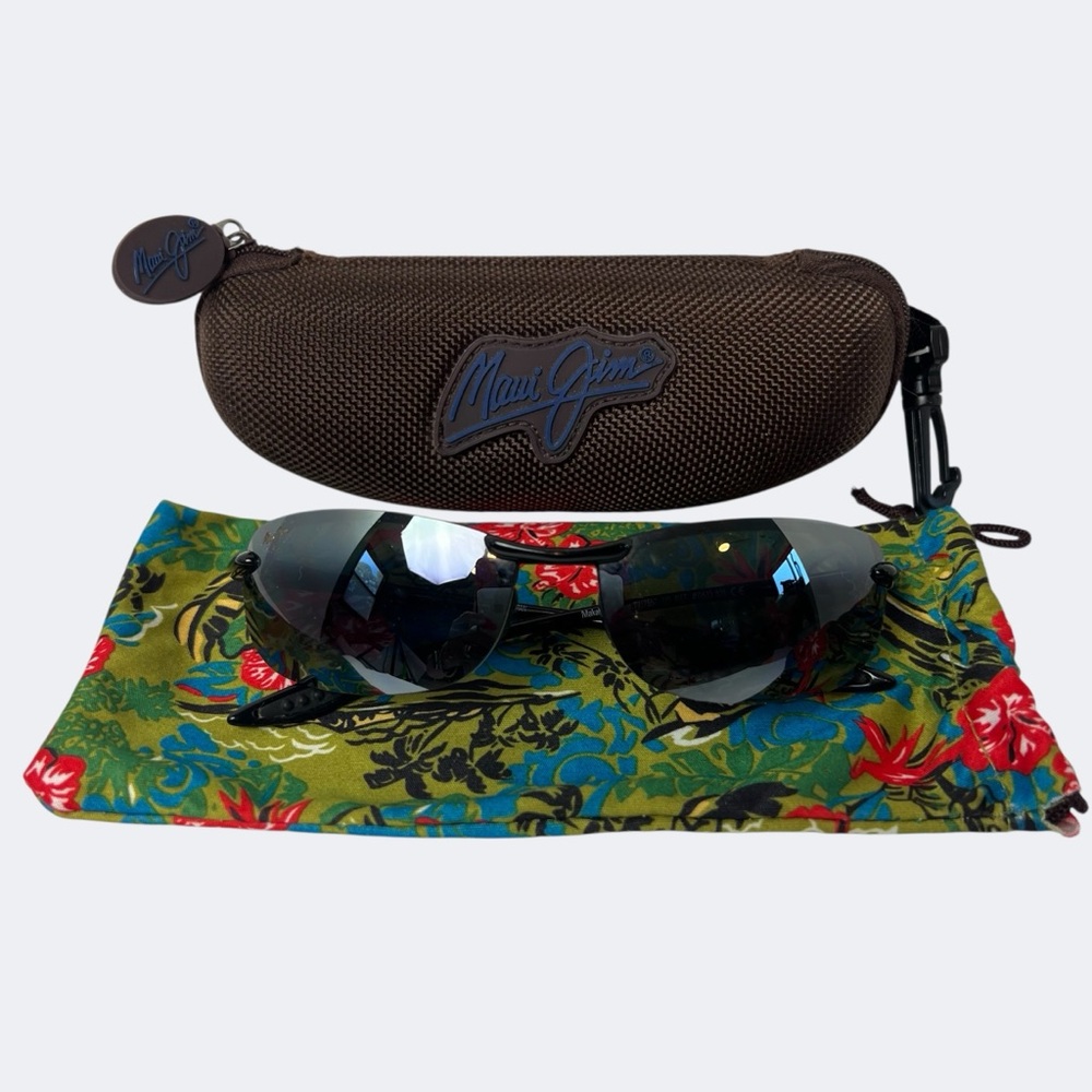 Maui Jim Men’s Black Sunglasses 405Makaha Size 64-17-130